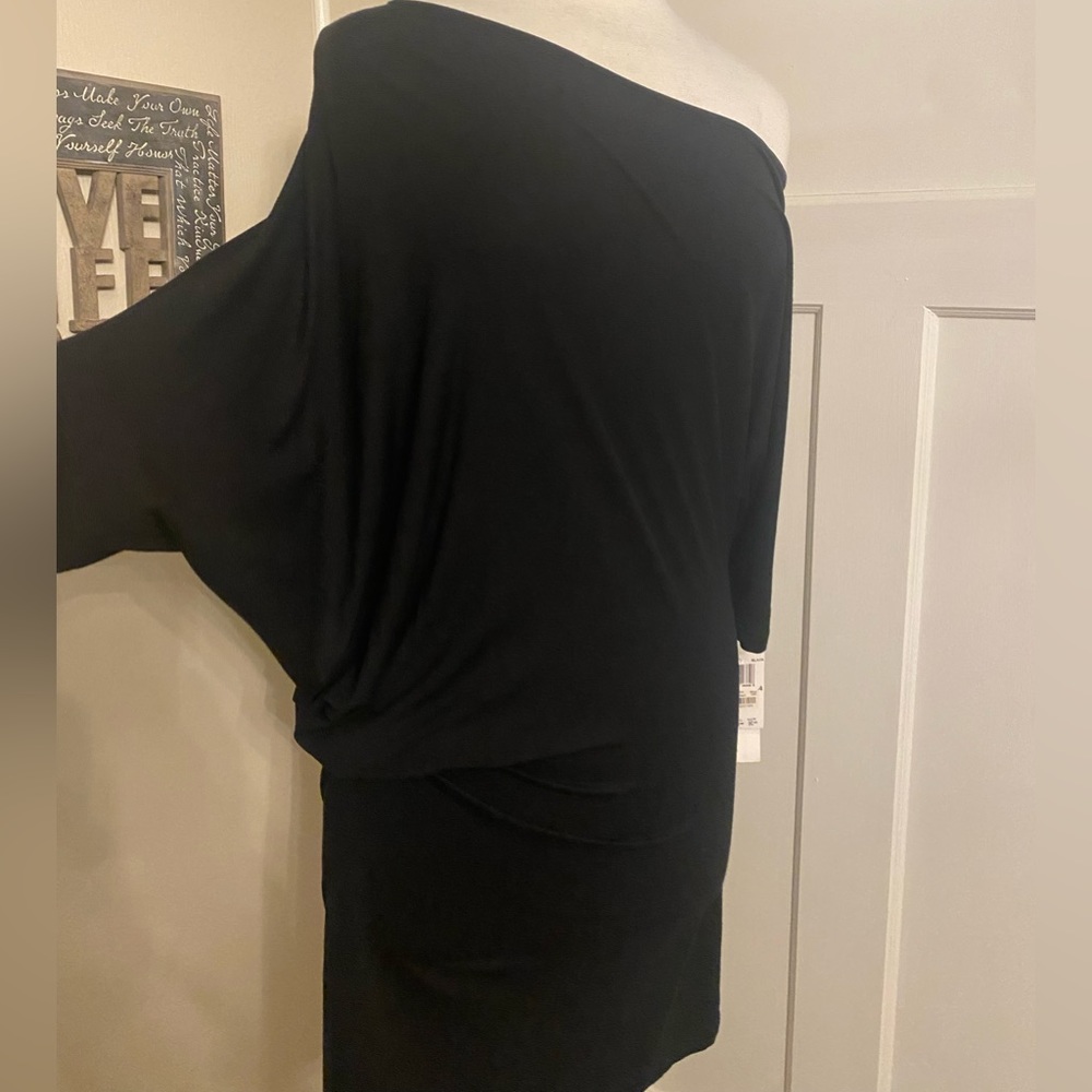 NWT French Connection SEXY 🔥 Off-Shoulder Asymmetrical Dress S/M $275 - Picture 3 of 14